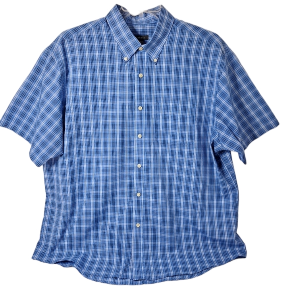 Van‎ Heusen Men's Blue, Blue,& White Button Collared Shirt Size XL/TG/XG